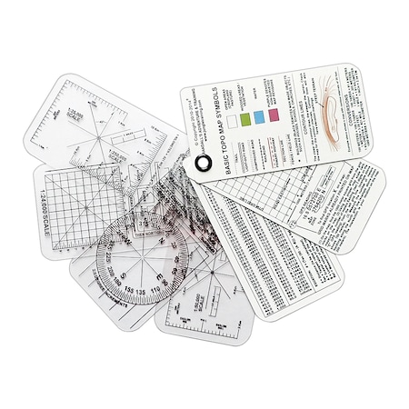 Esee Knives 2023 Esee 7-Card Set 3 White Cards & 4 Clear Cards Assembled ESE-COMPASS-CARDS